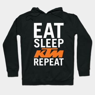 Eat Sleep KTM Repeat Front + Back print Hoodie